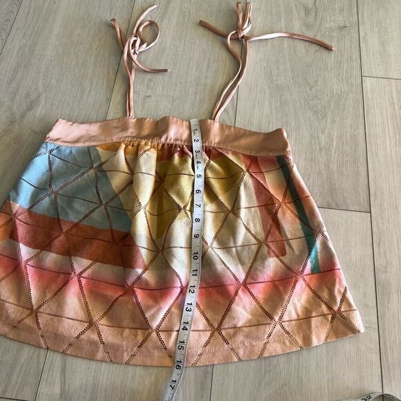 Anthropologie Akemi + Kin Geo Print Tie Shoulder Tank Size Xs - Picture 3 of 8